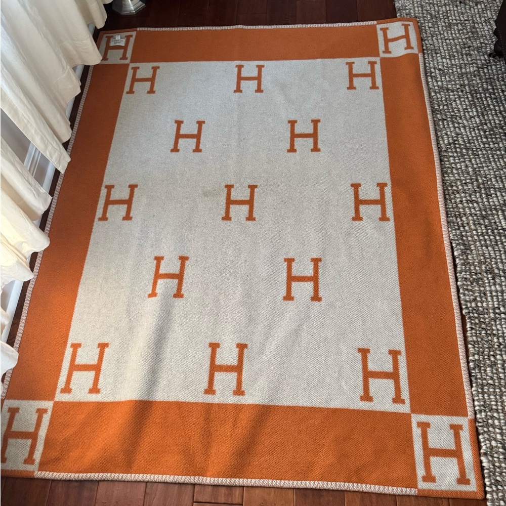Authentic Hermes throw blanket